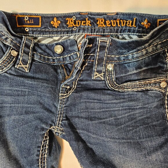 ROCK REVIVAL Tali Bootcut Jeans Size 24 - Picture 12 of 13
